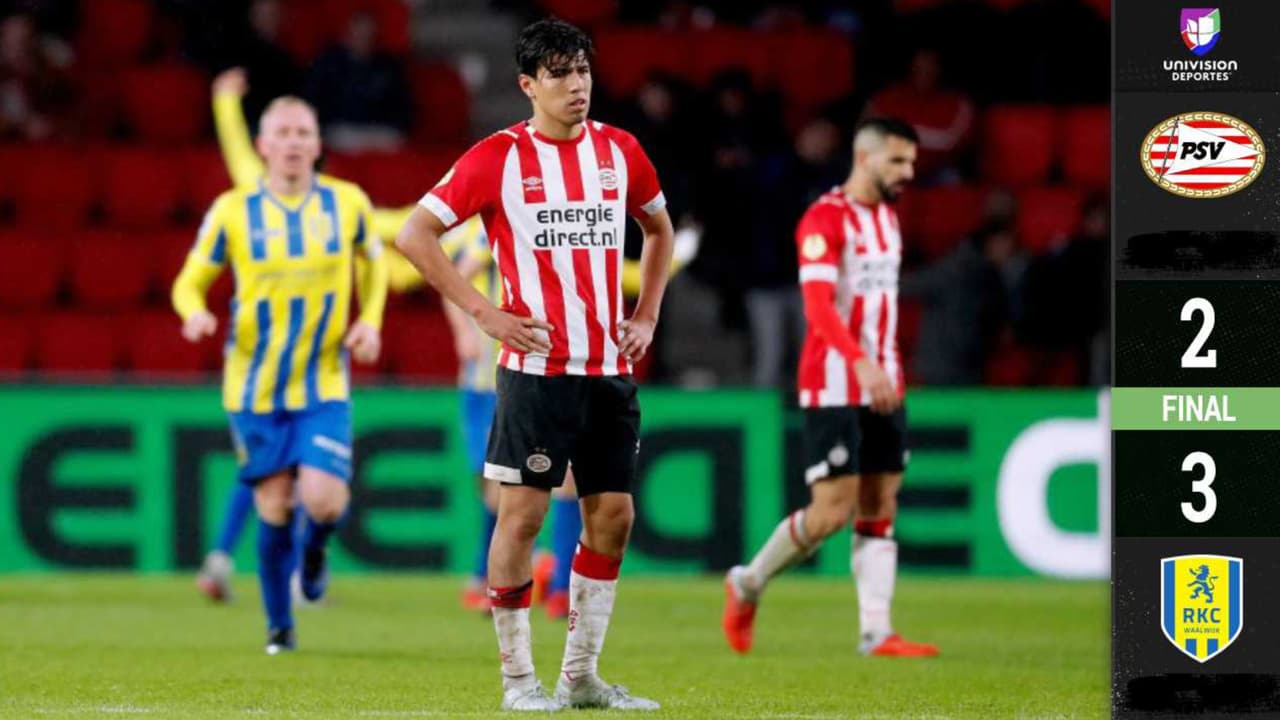 Pese a gol tempranero del 'Guti', PSV es eliminado de la Copa de Holanda