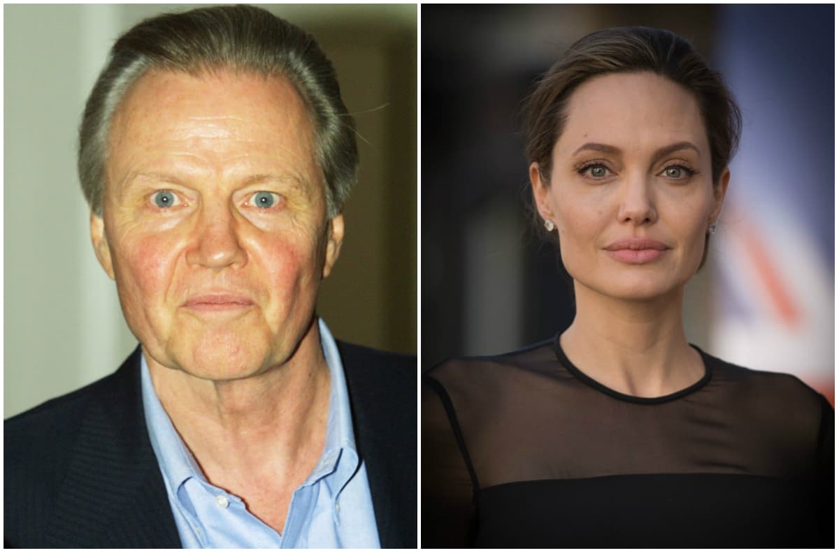 Angelina Jolie y su padre el también actor, Jon Voight, mantienen un enorme parecido físicamente.