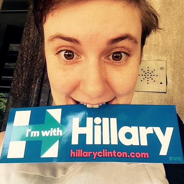 Lena Dunham no se queda atrás.