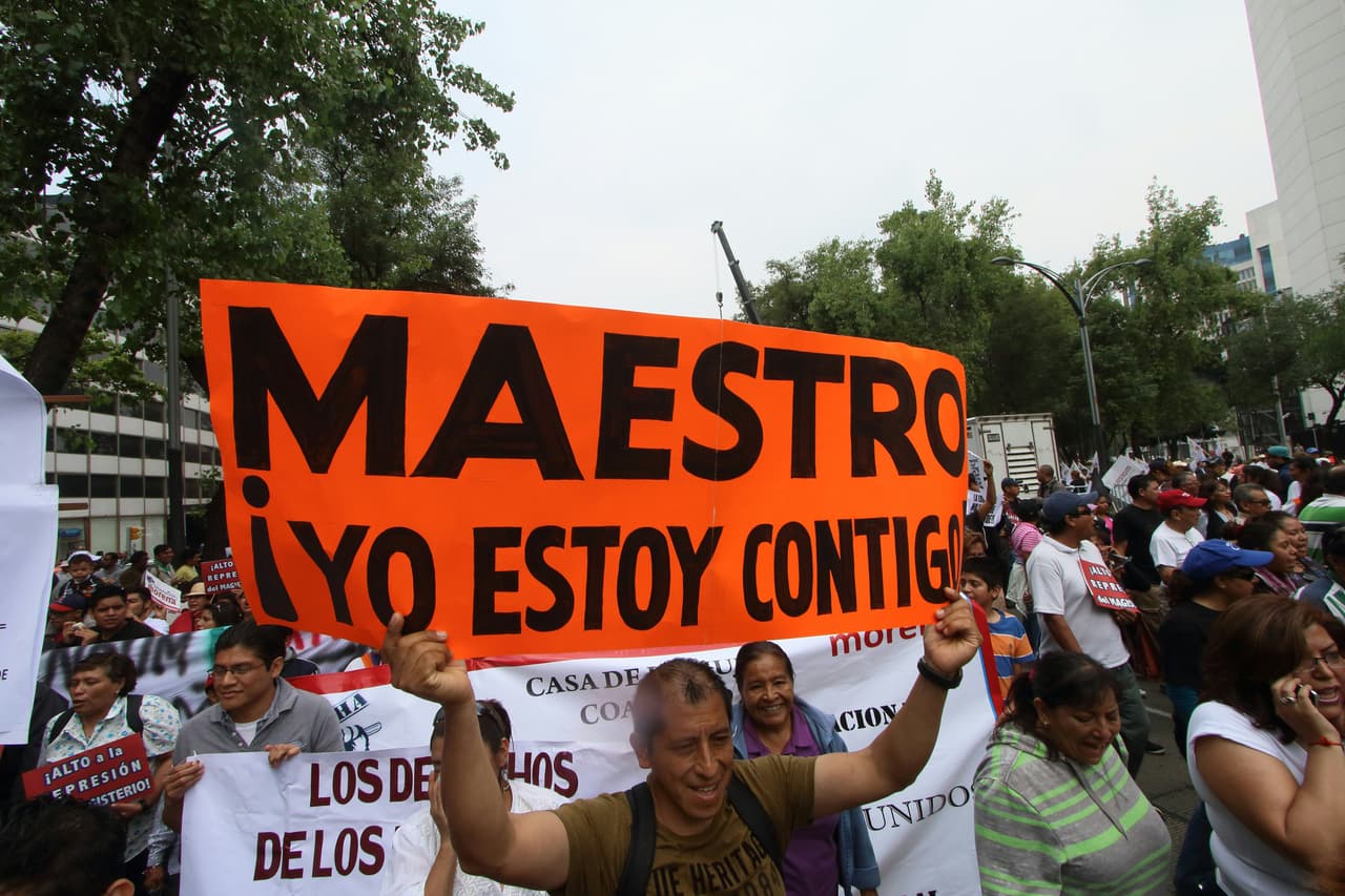 Maestros de la Ciudad de México se suman a las protestas en contra de la reforma educativa