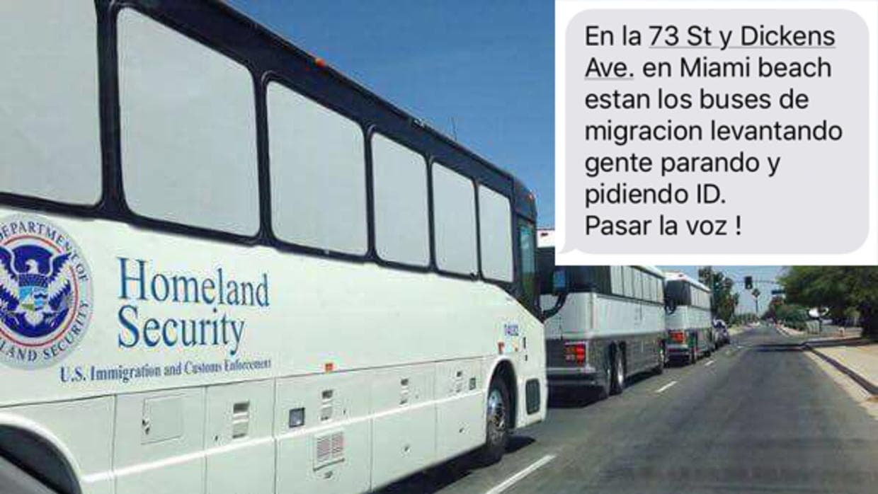 Authorities deny rumors of immigration raids in Miami