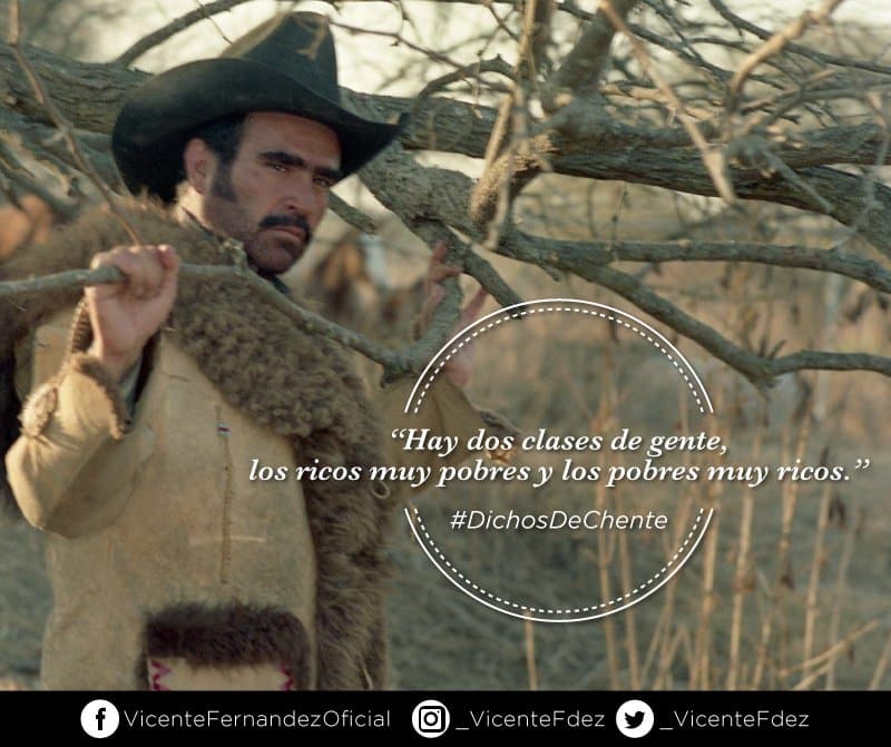 Incluso, varias de sus frases destacaron en las películas que el cantante realizó a lo largo de su carrera.