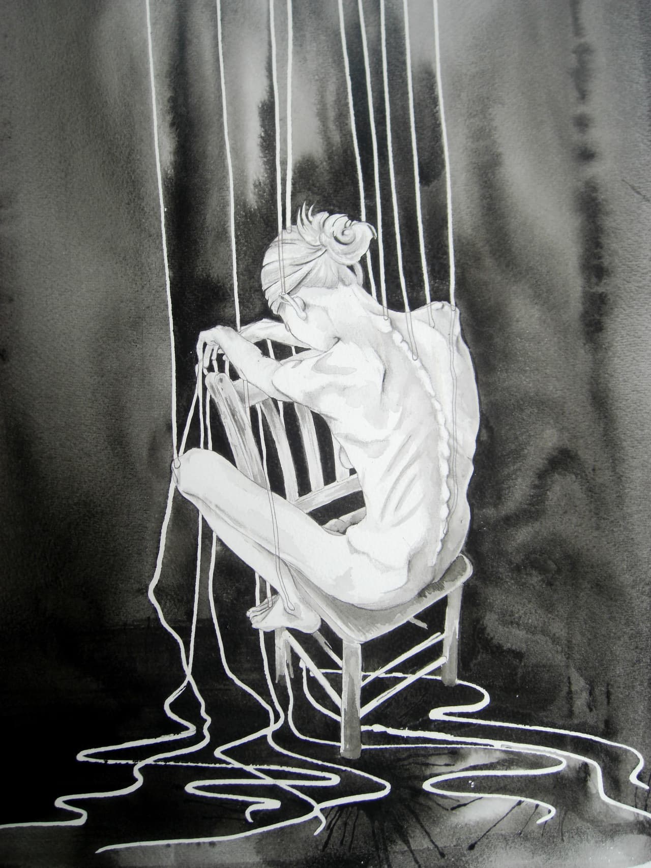 Poco a poco, ella comenzó a comer más y llenó 30 de sus cuadernos de dibujo.