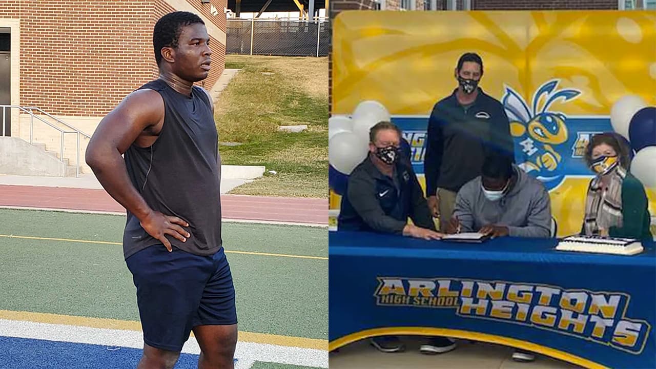 Leslie Adindu, el inmigrante desamparado que firmó beca para jugar futbol americano... sin jugar