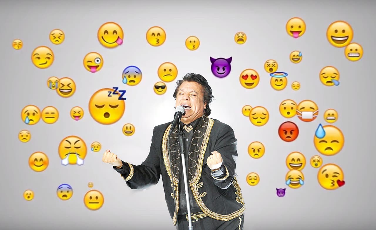 Así se escribirían las canciones de Juan Gabriel si fueran emoticones
