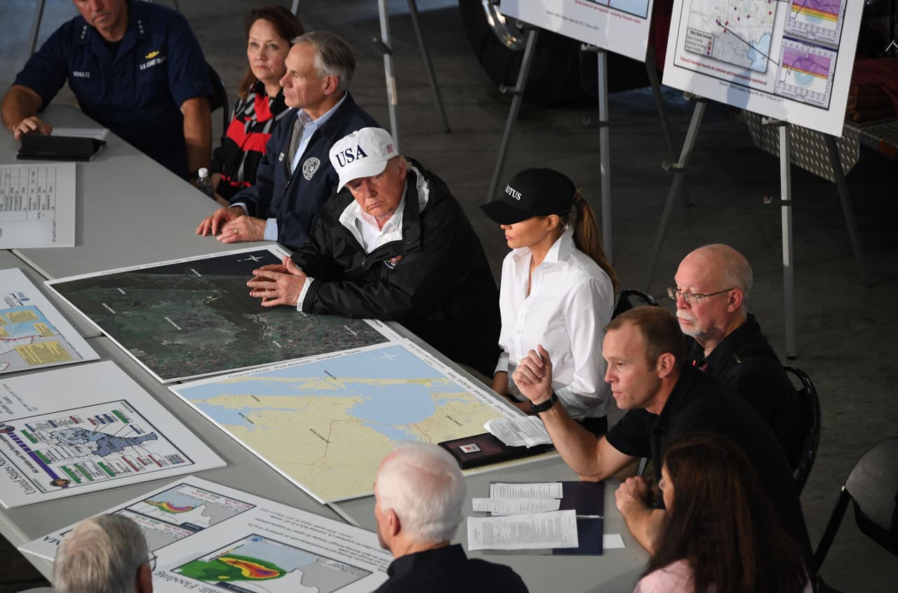 El mandatario estuvo acompañado de la Primera Dama Melania Trump.