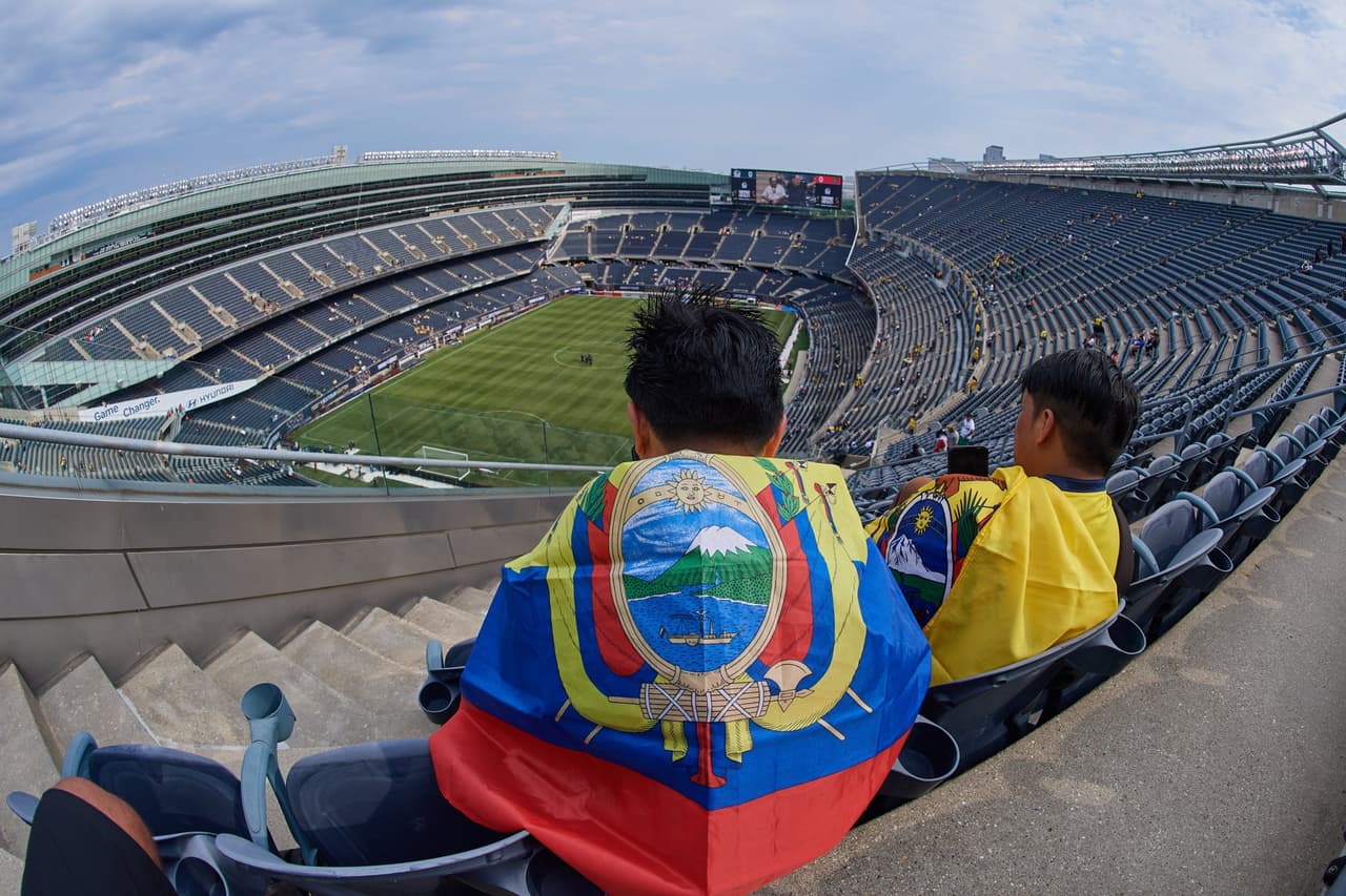 Afición de Ecuador también se hizo presente en Chicago.