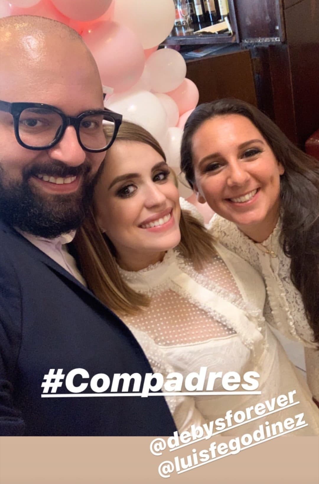 Carolina Sarassa estuvo feliz de convertirse en comadre de su mejor amiga Debby y Luis Felipe Godinez.