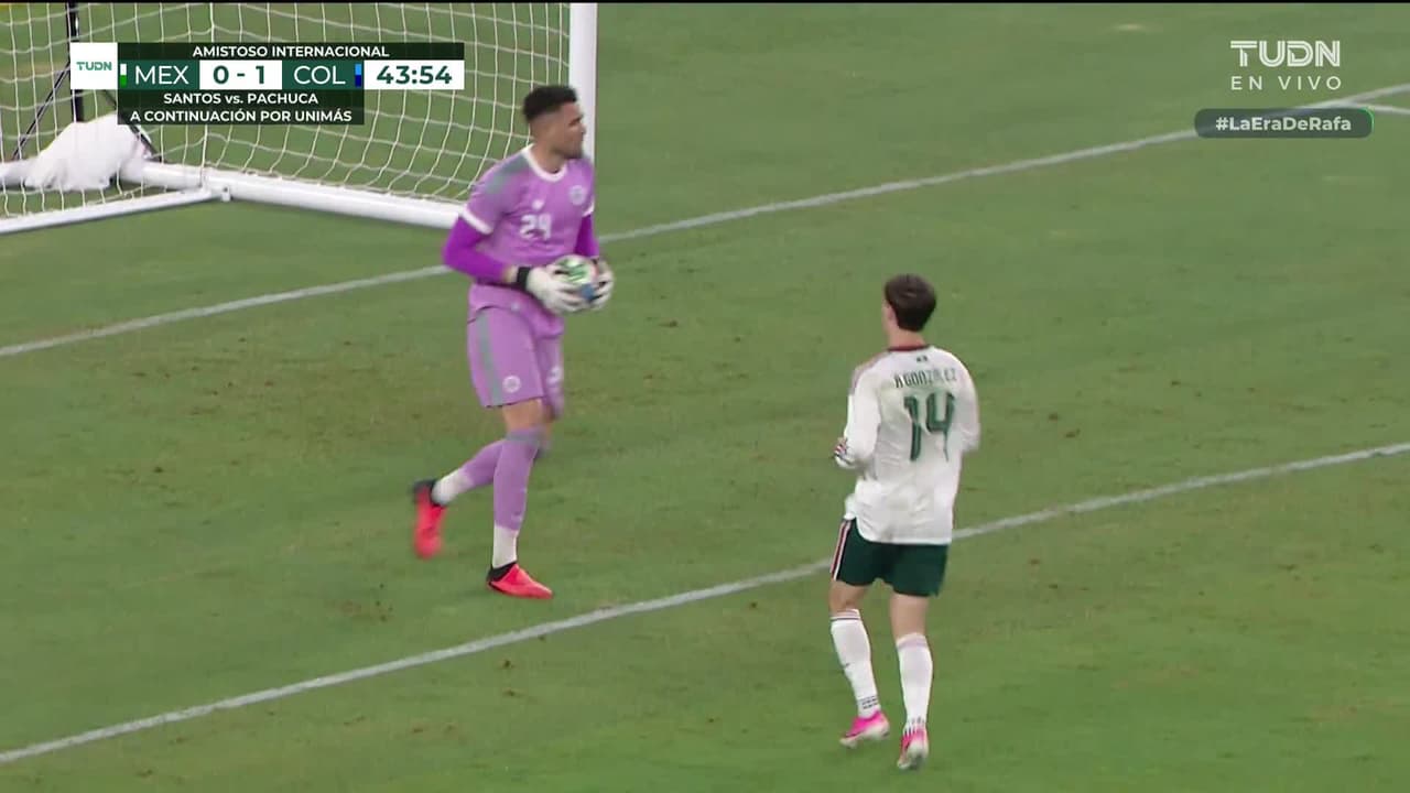 ¡Hormiga cerca del primero! González definió de zurda a las manos del arquero