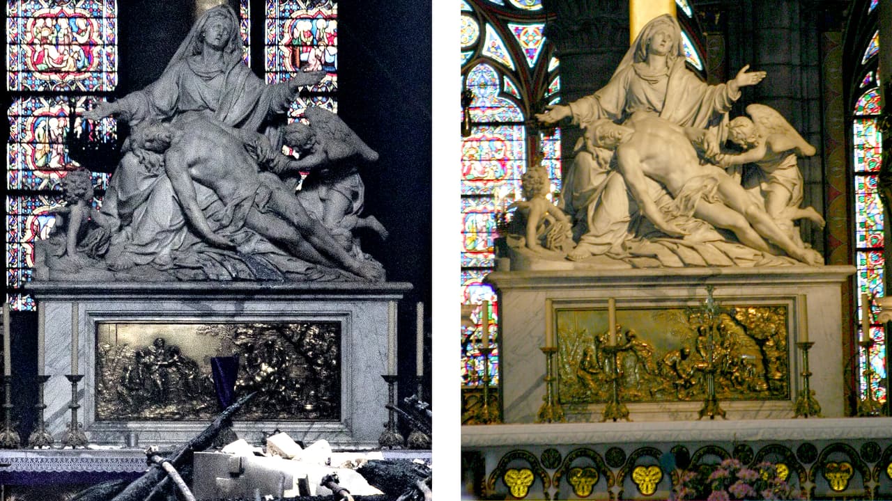 Esperanza después del infierno: no todo se perdió dentro en la catedral de Notre Dame (fotografías interactivas)