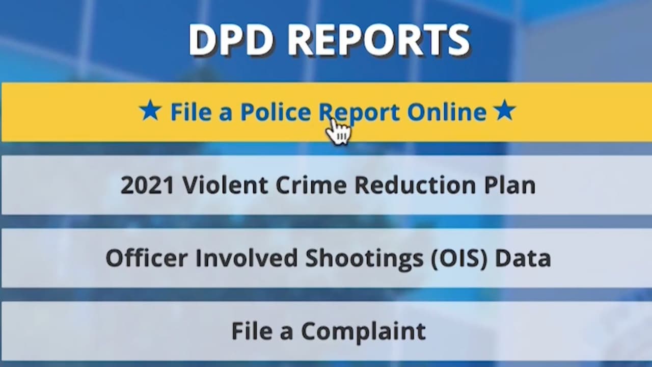 Cómo someter reportes en línea con la policía de Dallas.