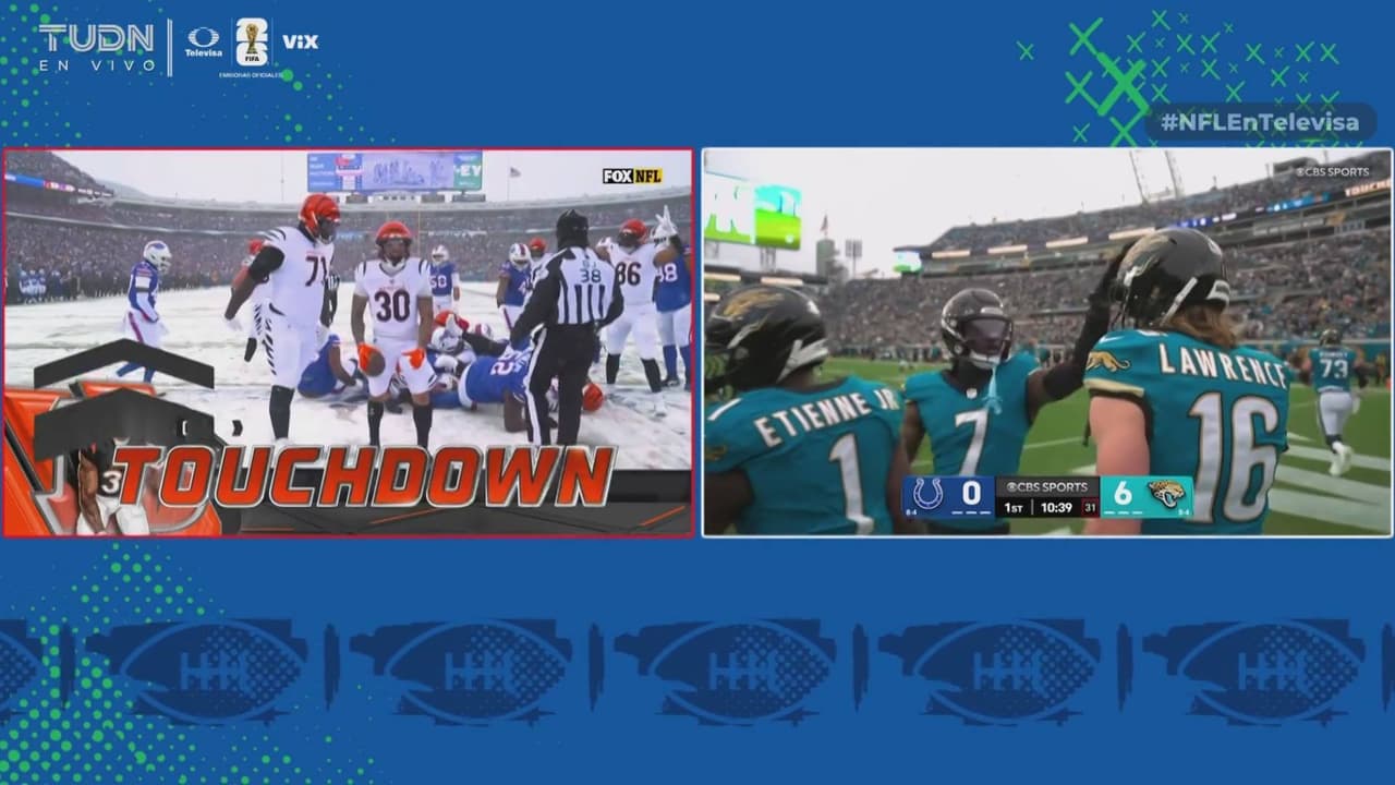 ¡Sincronizados! Bengals y Jaguars anotan en sus respectivos duelos