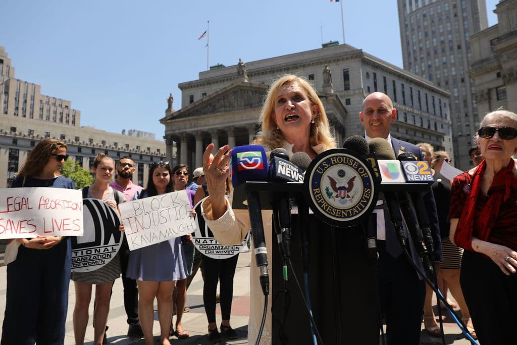 La congresista Carolyn Maloney fue una de las presentes en el evento e hizo un llamado a los legisladores de Whashington para evitar se apruebe dicho nombramiento.
<br>