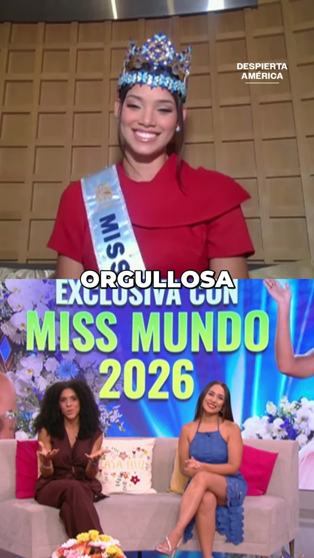 Francisca emocionada por entrevistas a la dominicana que ganó el Miss Mundo