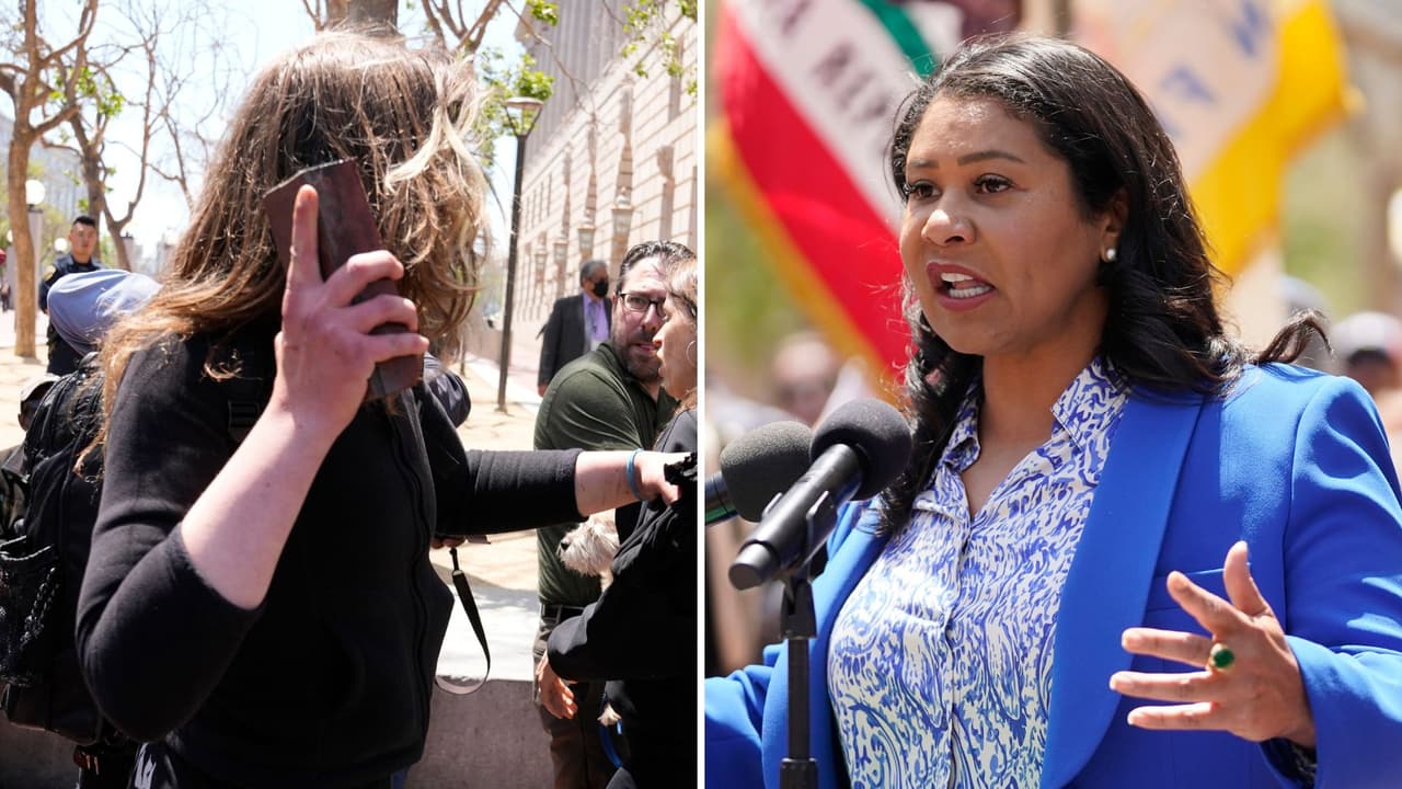 “La compasión está matando a la gente”: el duro mensaje de London Breed que fue interrumpido por una mujer que arrojó un ladrillo