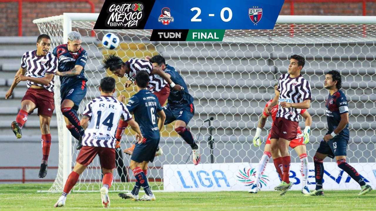 Cimarrones 2-0 Atlante: Goles, Resultado y resumen
