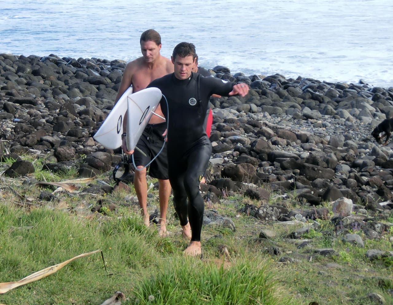El actor de 'Thor' se la pasa bien en sus vacaciones de fin de año.
