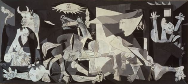 Pablo Picasso representó la violencia de la Guerra Civil española en el Guernica, pintado en 1937