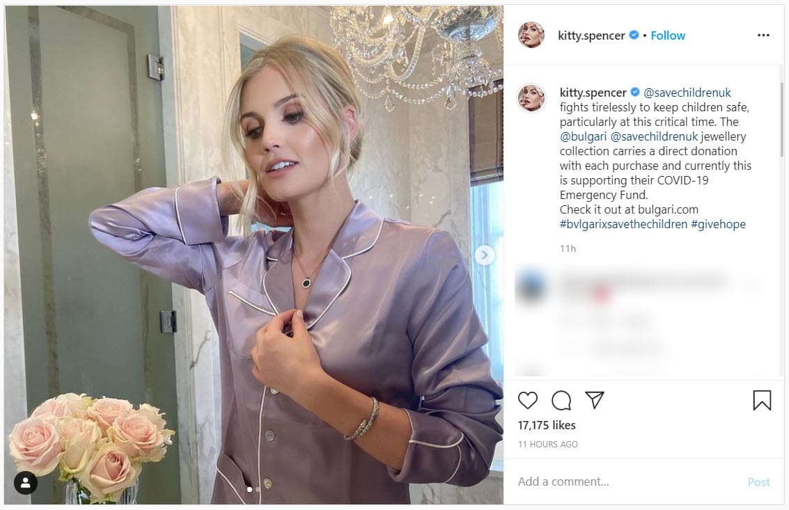 Este 9 de junio Lady Kitty compartió un par de fotografías en su perfil de Instagram donde promociona la lujosa marca de joyería Bulgari, de la cual es embajadora por una buena causa.
<br>