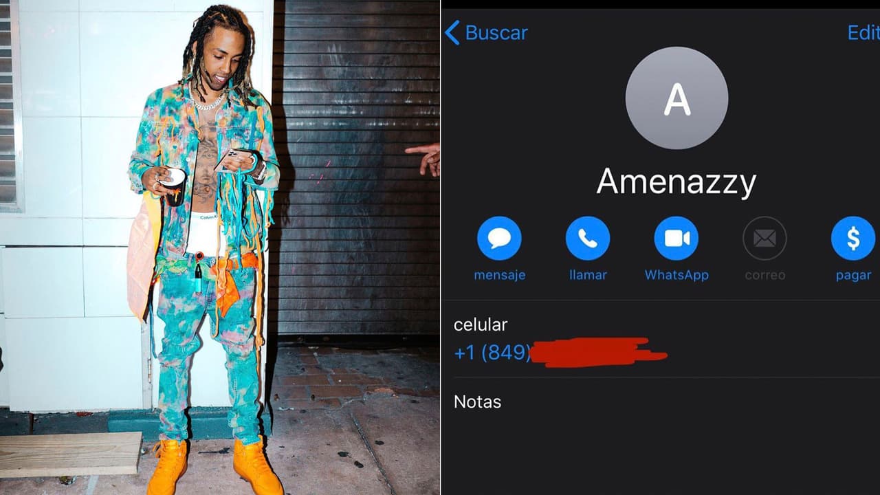 <b>Amenazzy</b> jamás habría pensado que un colega publicaría su número de celular.