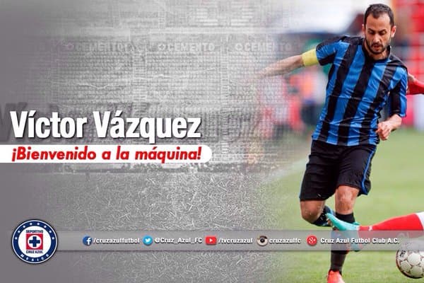 Víctor Vázquez oficialmente ya es jugador de Cruz Azul
