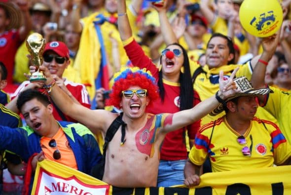 Se llenó de hinchas que entonaron a viva voz el himno de su país.