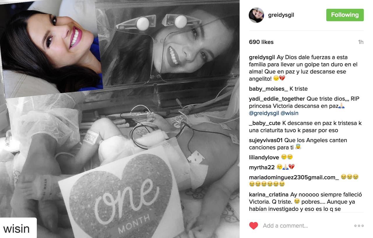 La ex participante de Nuestra Belleza Latina se unió a las oraciones por la pequeña Victoria.