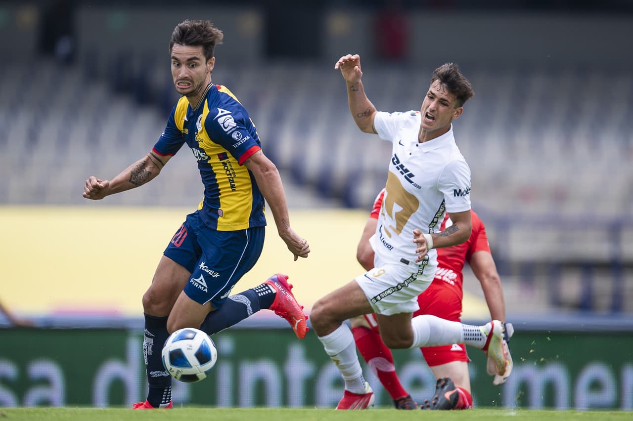 Andres Vombergar, Germán Berterame y Unai Bilbao son los encargados de darle el triunfo al Atlético San Luis 1-3 sobre Pumas.