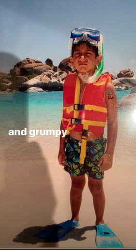 En una de las fotos Hannah contó con humor que Lorenzo Jr. suele ser algo gruñón. A pesar de las diferencias en la personalidad se han mantenido unidos en la nueva etapa como universitarios.