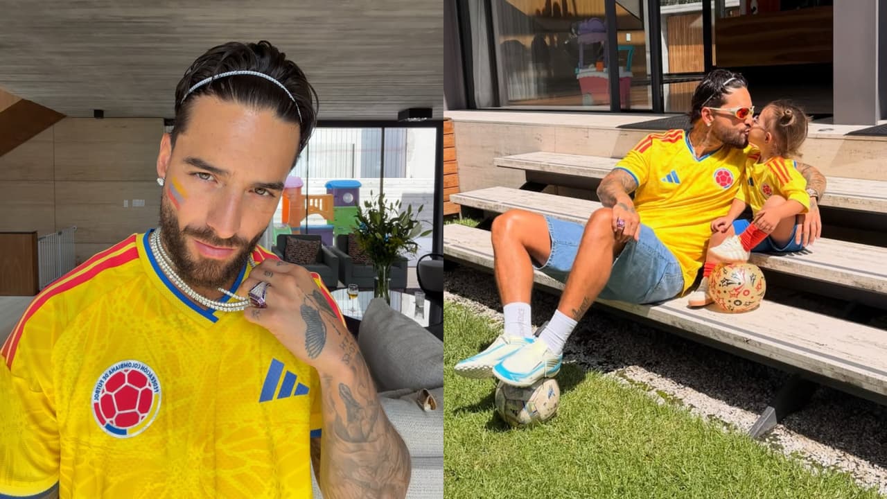 Maluma inculca a sus hijos el amor por los colores de Colombia