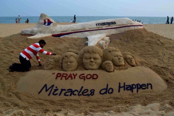 Este martes, cuando se cumple un mes de la desaparición del vuelo MH370 de Malaysia Airlines.