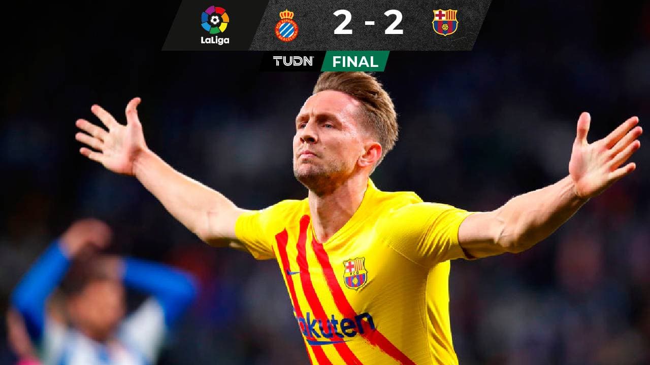 Barcelona salvó empate en el último suspiro ante el Espanyol

