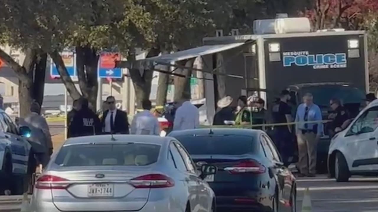 Sospechoso de matar a tiros a una mujer muere baleado por la policía de Dallas en Mesquite