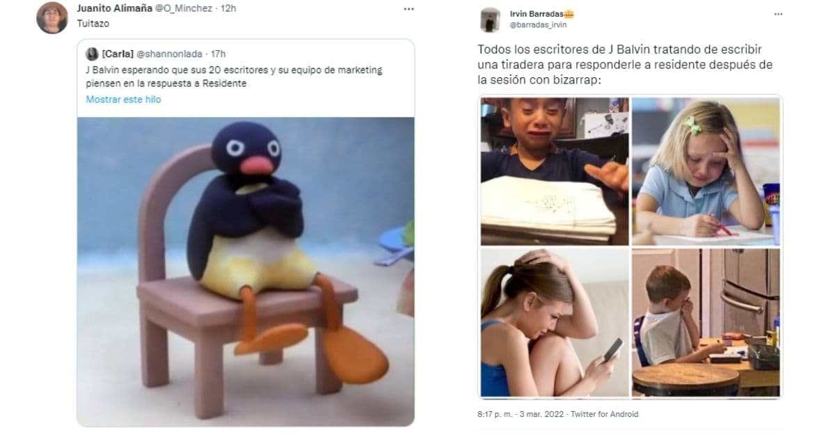 cibernautas reaccionan a pelea de Residente y J Balvin