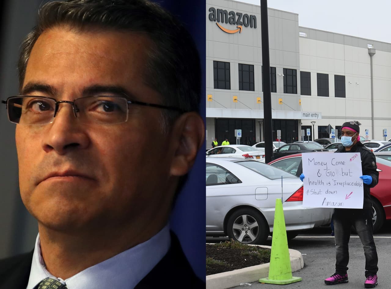 Becerra está investigando el trato que Amazon da a sus empleados durante el coronavirus