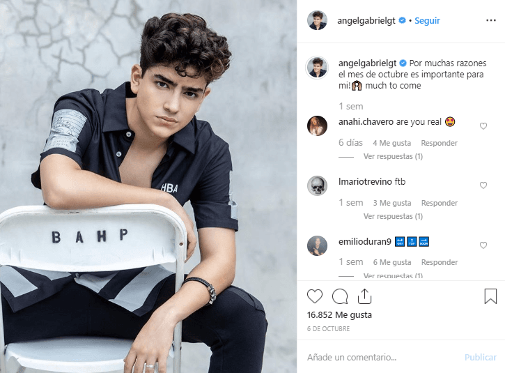 “Por muchas razones, el mes de octubre es importante para mí. Mucho por venir”, comentó Ángel a principios de este mes en Instagram.