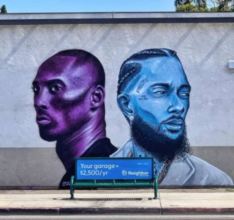 Las calles de las principales ciudades de los Estados Unidos se adornan con las asombrosas muestras de amor para la leyenda de la NBA.