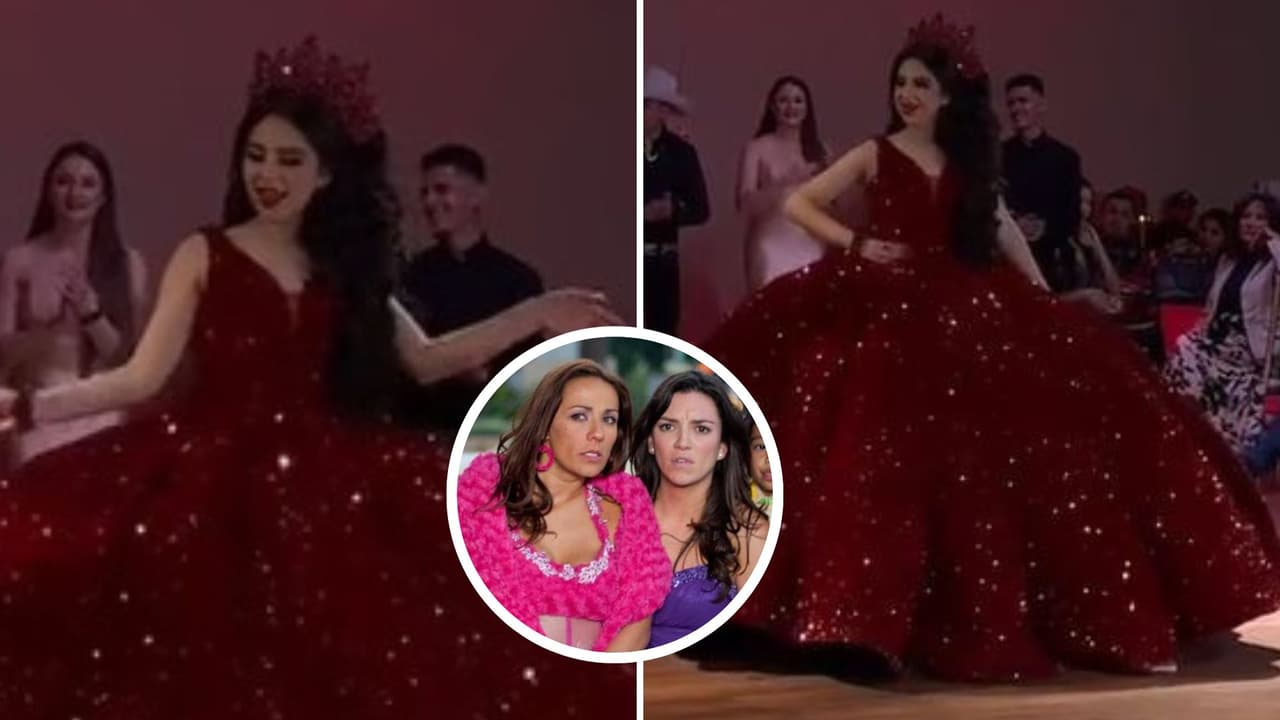 Mamá usa casi el mismo vestido que su hija en fiesta de XV años y desata polémica: ¿le quiso robar el momento?