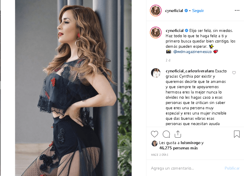 Momentos después, la también cantante mexicana publicó una foto más con un nuevo mensaje.