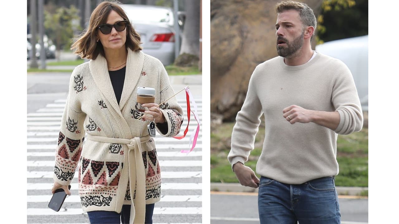 Ben Affleck y Jennifer Garner acuden a la escuela de su hijo vestidos con las mismas tonalidades.