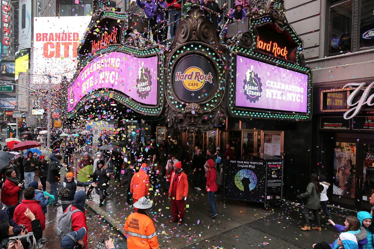 Se hizo la prueba del confetti en las calles de Times Square.