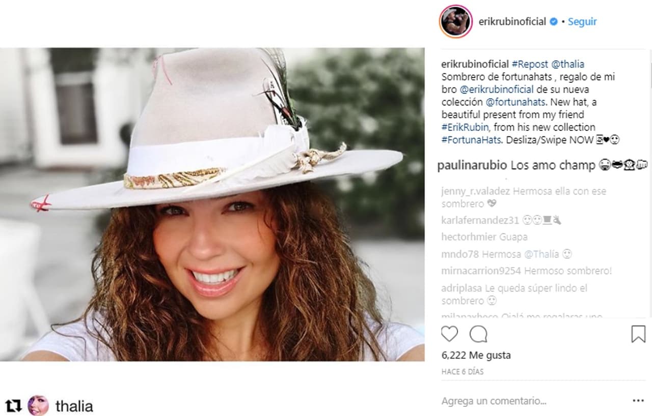 Lo que nadie esperaba es que la mismísima Paulina Rubio comentara la publicación en la que su supuesta enemiga era la protagonista, sin embargo, la 'chica dorada' escribió: "Los amo champs", como le dice de cariño a Erik.