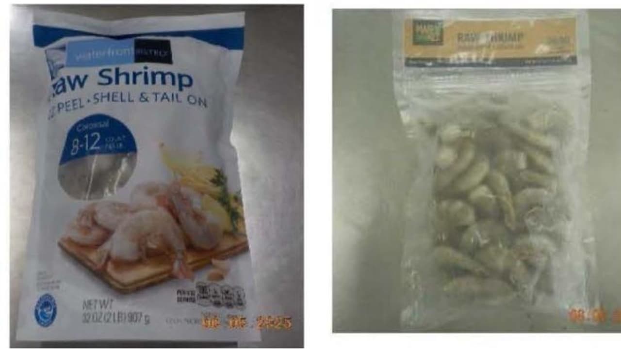FDA retira 83,800 bolsas de camarones crudos congelados por posible exposición a cesio -137