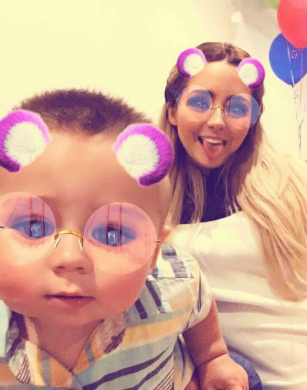 Sus primeras fotos con snapchat.