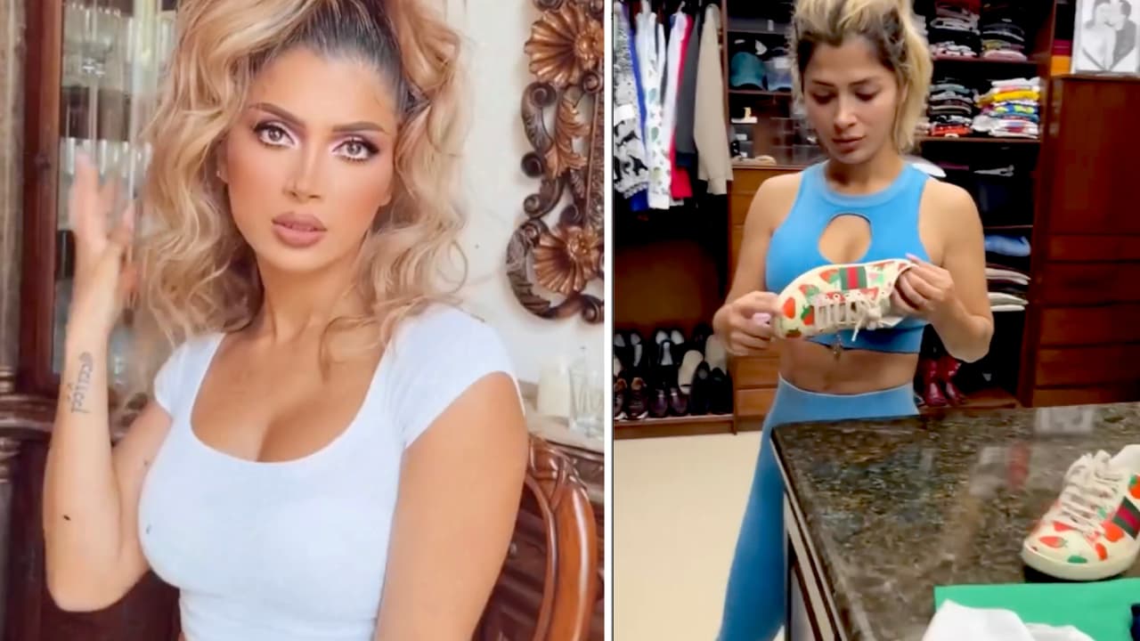 Kimberly Flores presume sus tenis de 600 dólares mientras un 'hater' la llama "corriente"