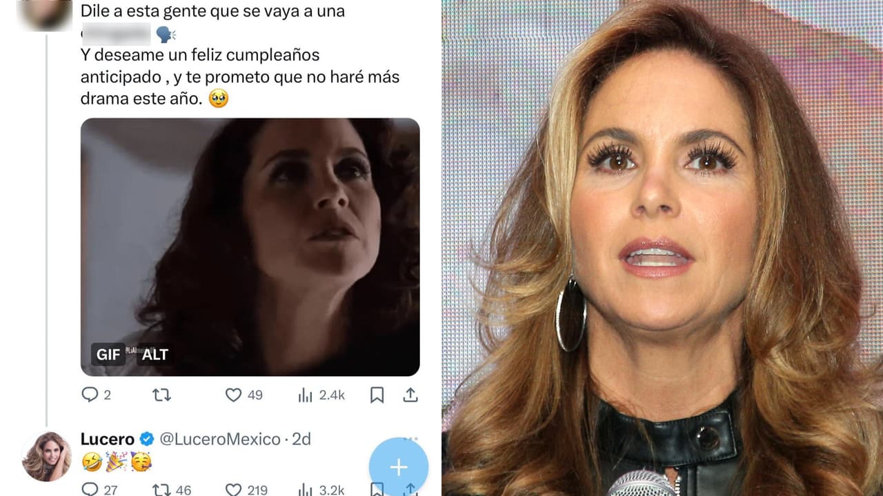 Así contestó Lucero a una seguidora que le sugirió mandar a la "ching..." a quienes le "inventan" cosas sobre su vida sentimental.