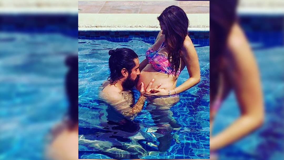 Michelle Renaud presume pancita de 8 meses de embarazo