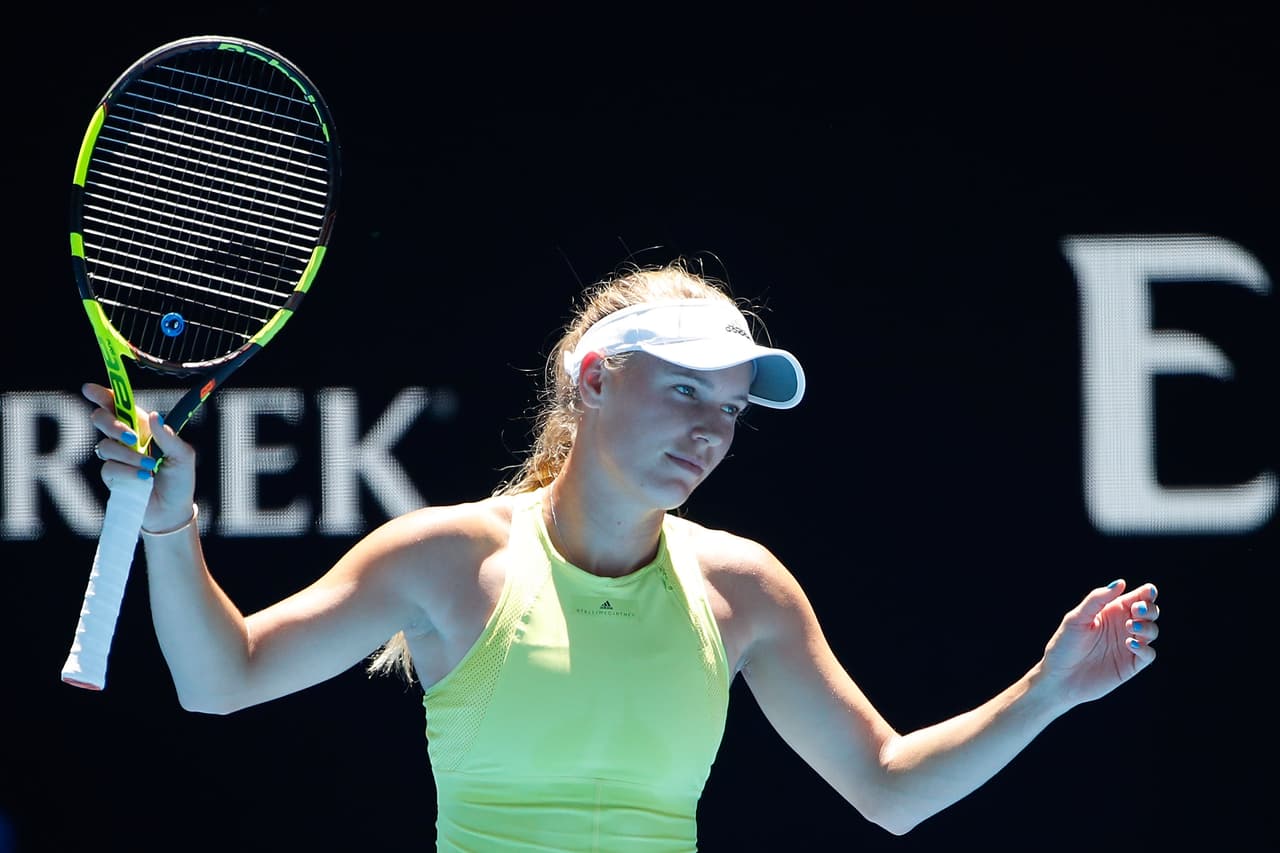 La danesa Caroline Wozniacki es otra de las bellas que sigue en Australia. La exnúmero uno mundial, con sus ojos azules, sonrisa seductora y cuerpo torneado, reúne capacidad y belleza.