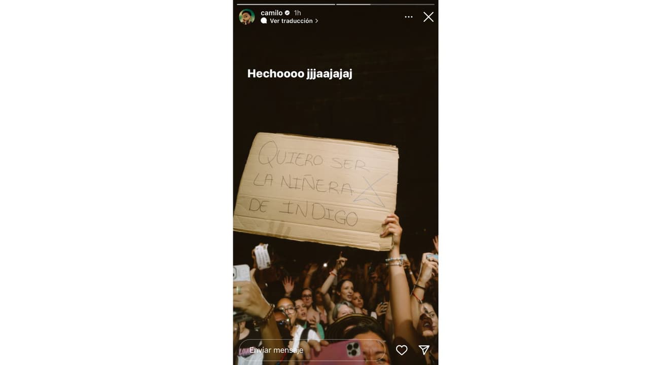 Fan pide a Camilo ser la niñera de Índigo.