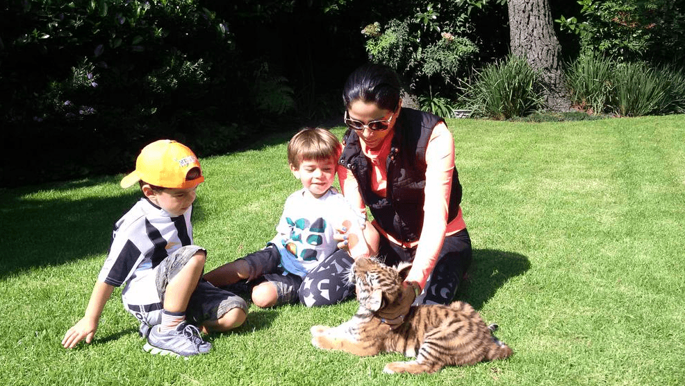 El trabajo nunca le ha impedido disfrutar los mejores momentos con sus pequeños.